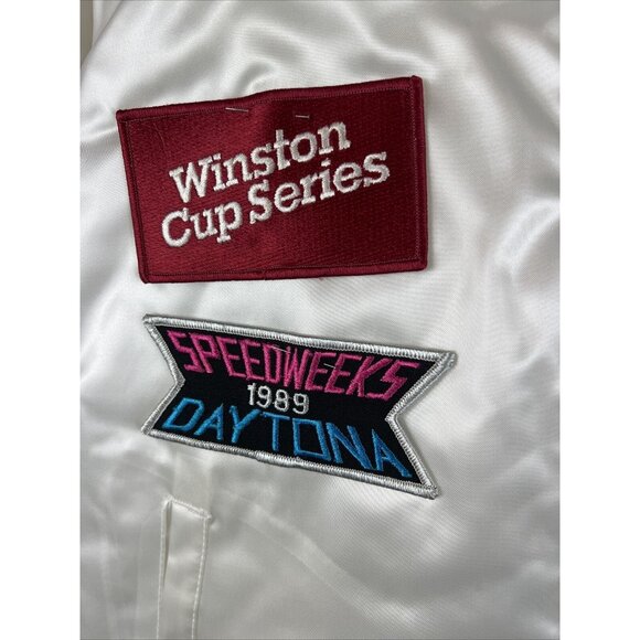 Vintage Horizon USA Jacket Chevy Corvette Winston Cup Patches Daytona 1989 Large - Picture 3 of 10